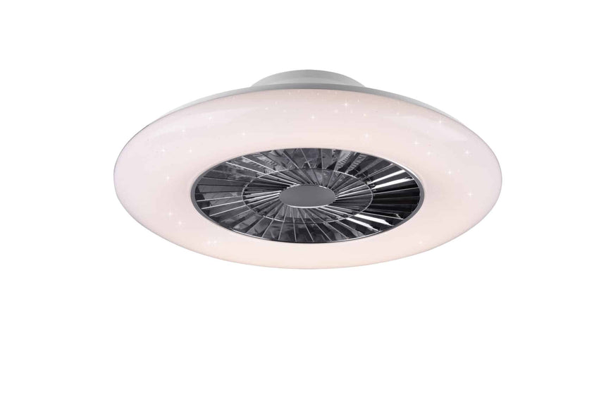 Trio Visby Chrome Plastic LED Fan R62402106