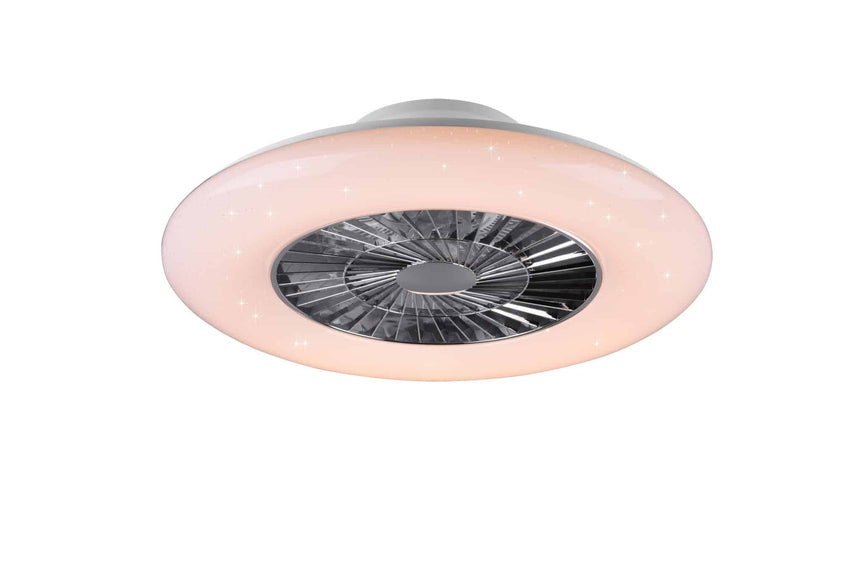Trio Visby Chrome Plastic LED Fan R62402106