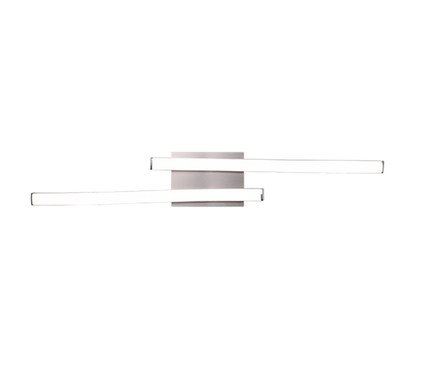 Plafón de techo Trio Route LED níquel mate 4000K 56cm R62472407