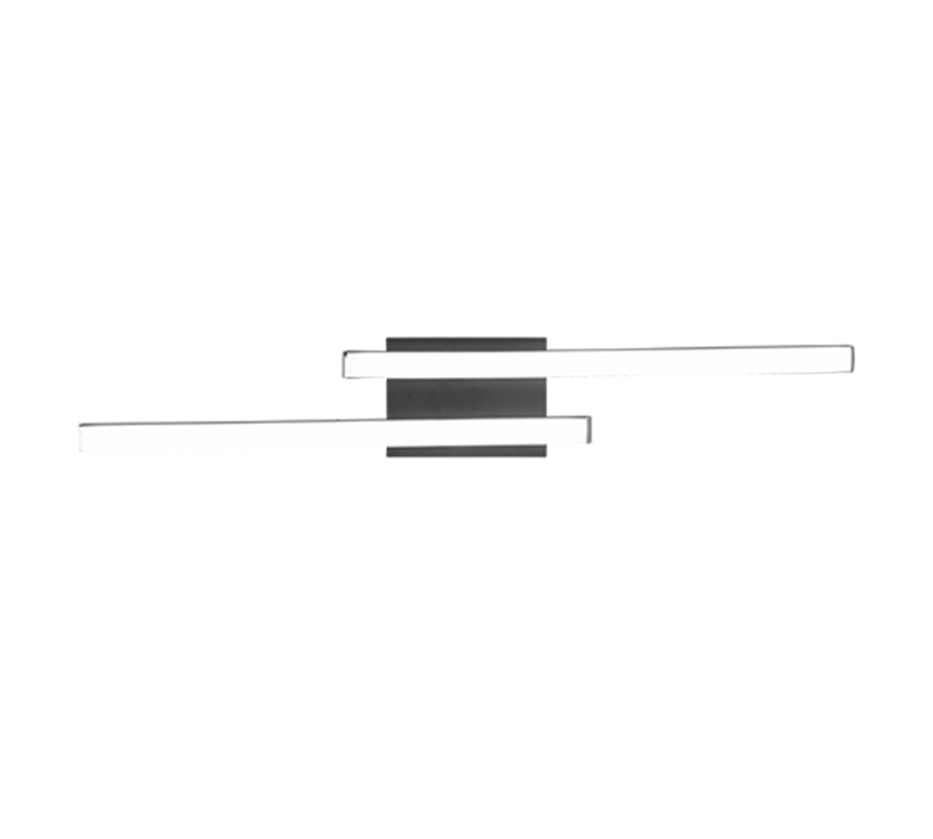 Plafón de techo Trio Route LED negro mate 4000K 56cm R62472432