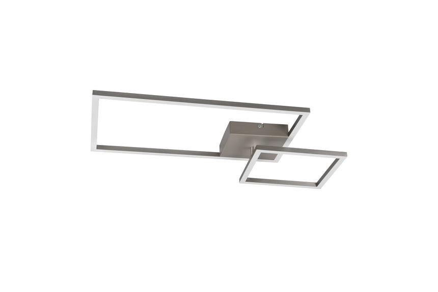 Trio Padella Plafón LED de metal níquel mate R62642407