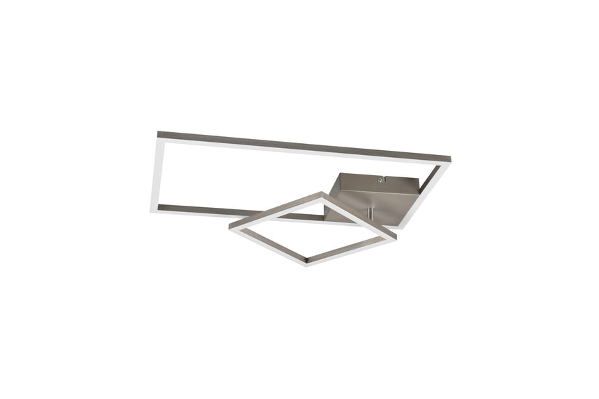 Trio Padella Plafón LED de metal níquel mate R62642407