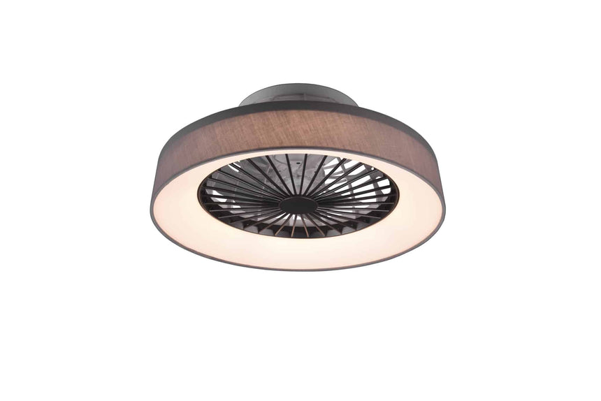 Trio Farsund Ventilador LED de plástico gris R62662111