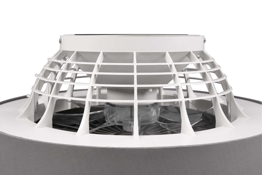 Trio Farsund Ventilador LED de plástico gris R62662111