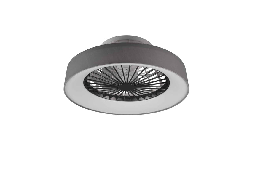 Trio Farsund Ventilador LED de plástico gris R62662111