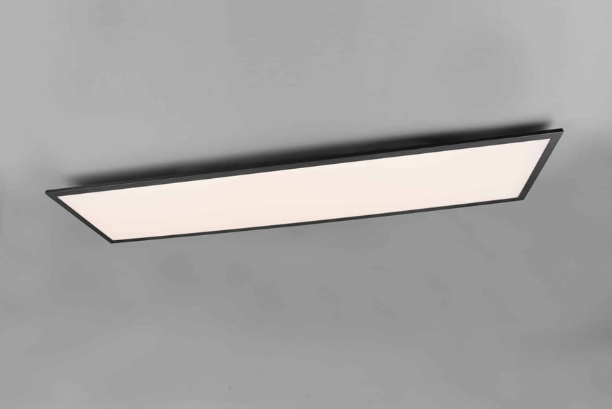 Trio Gamma Plafón LED de metal estera negra R62861232