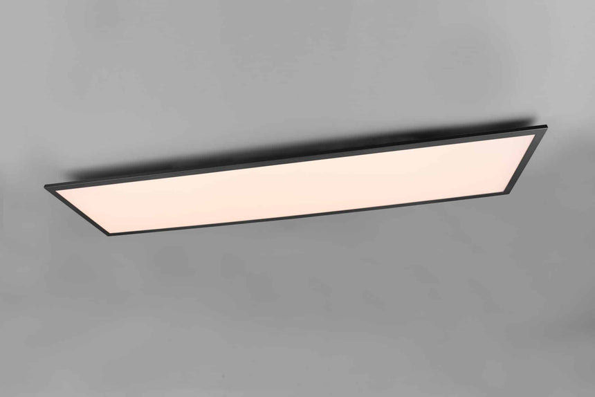 Trio Gamma Plafón LED de metal estera negra R62861232