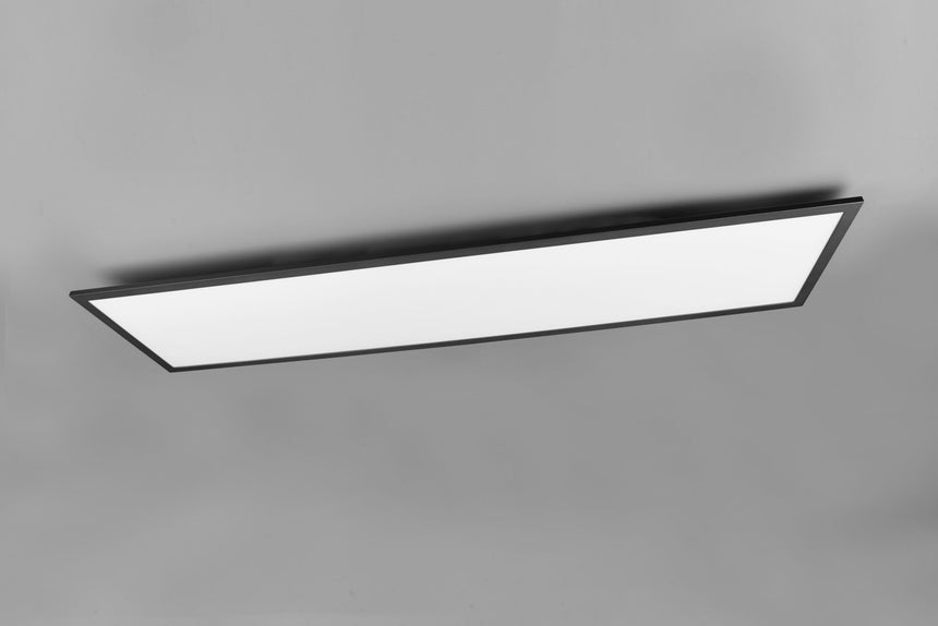 Trio Gamma Plafón LED de metal estera negra R62861232