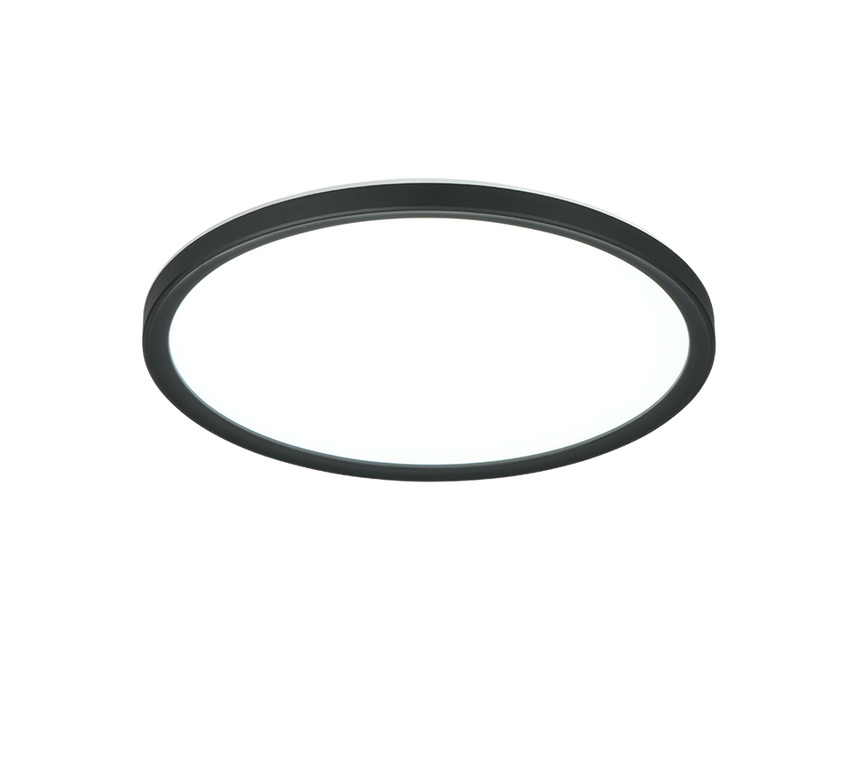 Plafón de techo Trio Joko LED negro CCT Ø29cm R63011102
