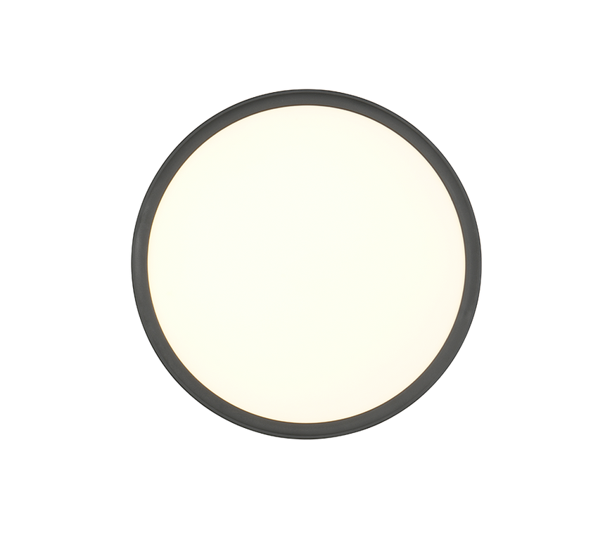 Plafón de techo Trio Joko LED negro CCT Ø29cm R63011102