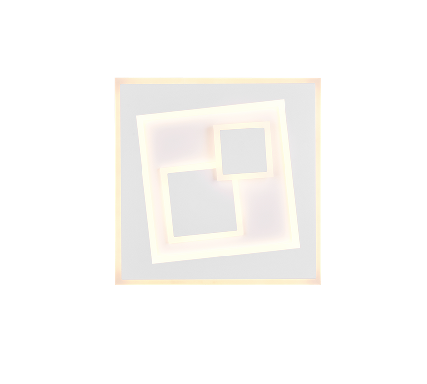 Plafón de techo Trio Degas LED blanco mate CCT 35,5cm R63511131