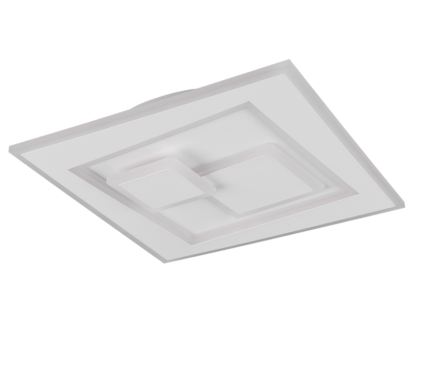 Plafón de techo Trio Degas LED blanco mate CCT 35,5cm R63511131
