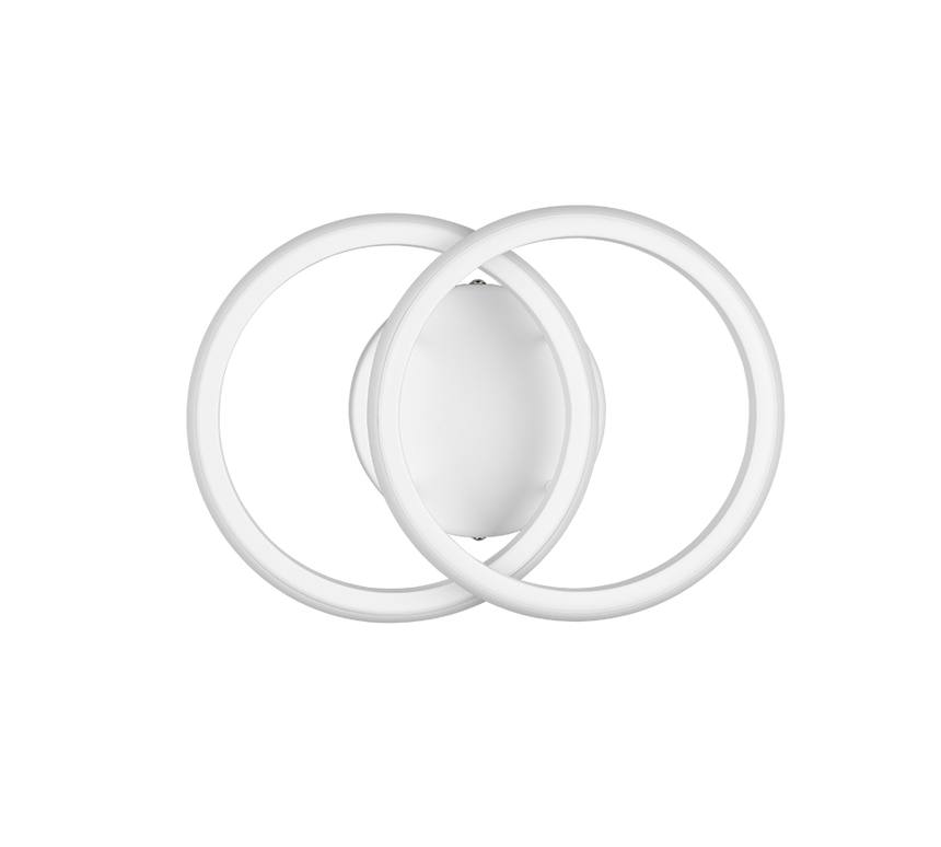 Plafón de techo Trio Kasia LED blanco mate 4000K 26,5cm R63531131
