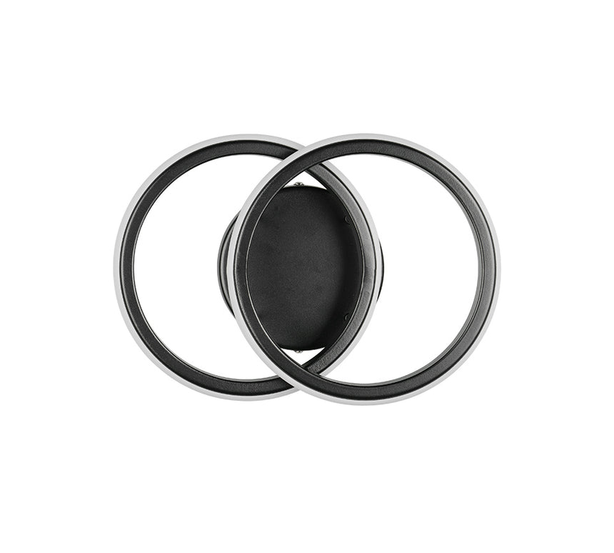 Plafón de techo Trio Kasia LED negro mate 3000K 26,5cm R63531132