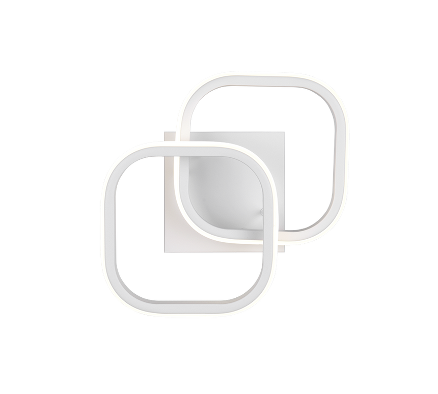 Plafón de techo Trio Kasia LED blanco mate 4000K 24cm R63531931