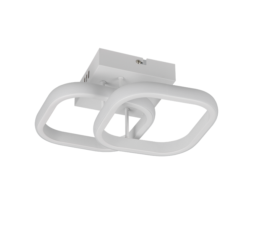 Plafón de techo Trio Kasia LED blanco mate 4000K 24cm R63531931