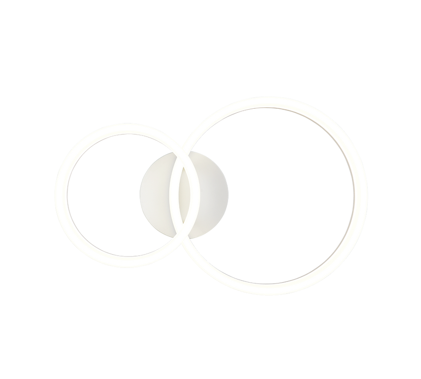 Plafón de techo Trio Scope LED blanco mate 4000K 51cm R63601231