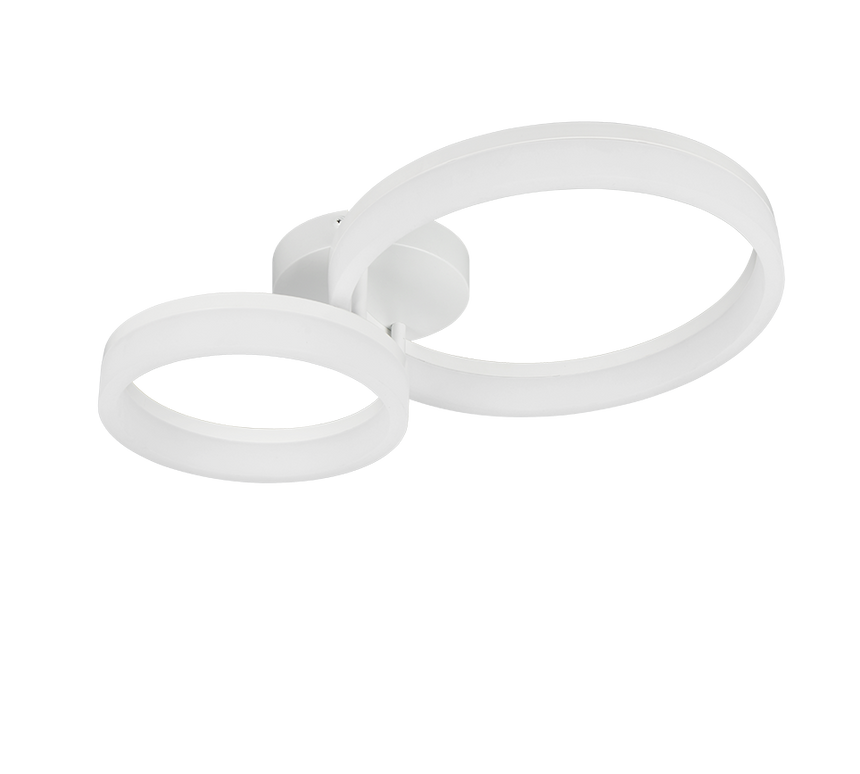Plafón de techo Trio Scope LED blanco mate 4000K 51cm R63601231