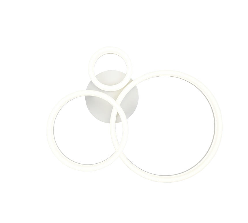 Plafón de techo Trio Scope LED blanco mate 4000K 51cm R63601331