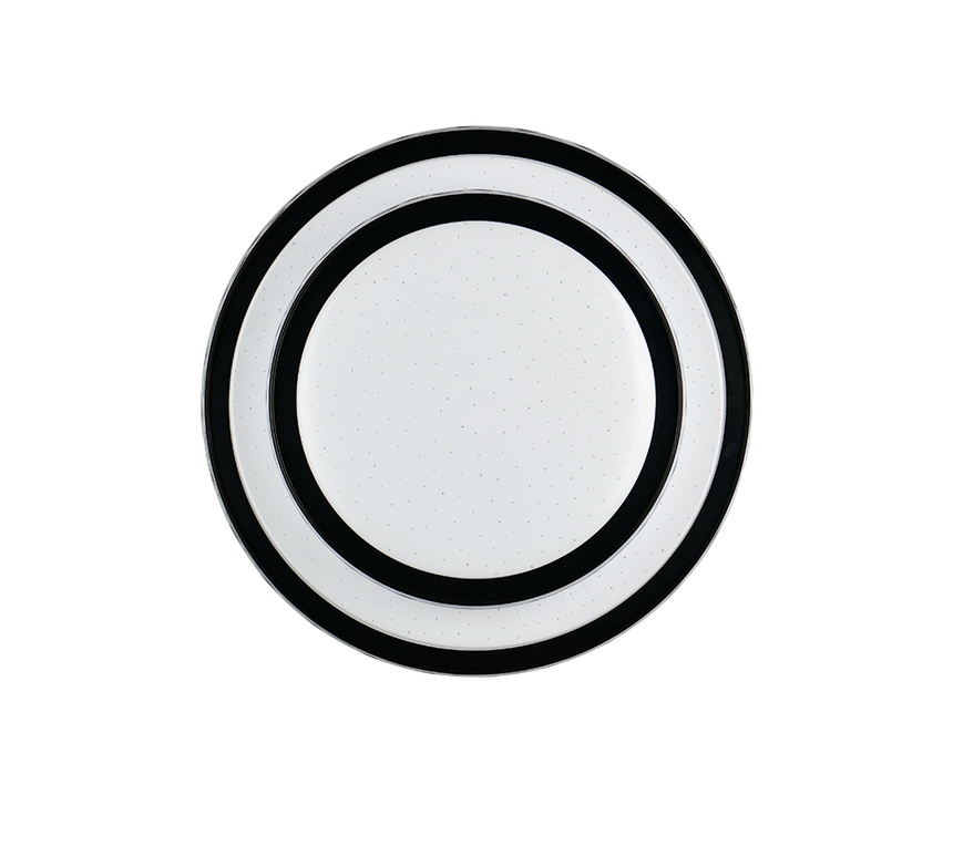 Plafón de techo Trio Dima LED negro 4000K Ø39cm R63871102
