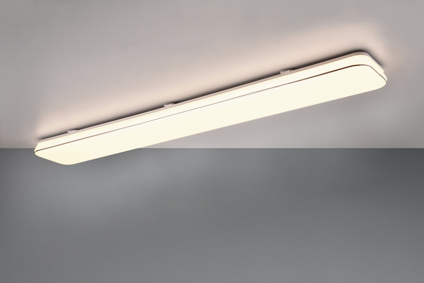 Plafón de techo Trio Blanca grande LED blanco 3000K 120cm R64141401