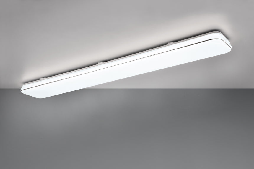 Plafón de techo Trio Blanca grande LED blanco 4000K 120cm R64144401