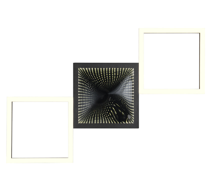 Plafón de techo Trio Gelo LED negro mate 3000K 66cm R64471132