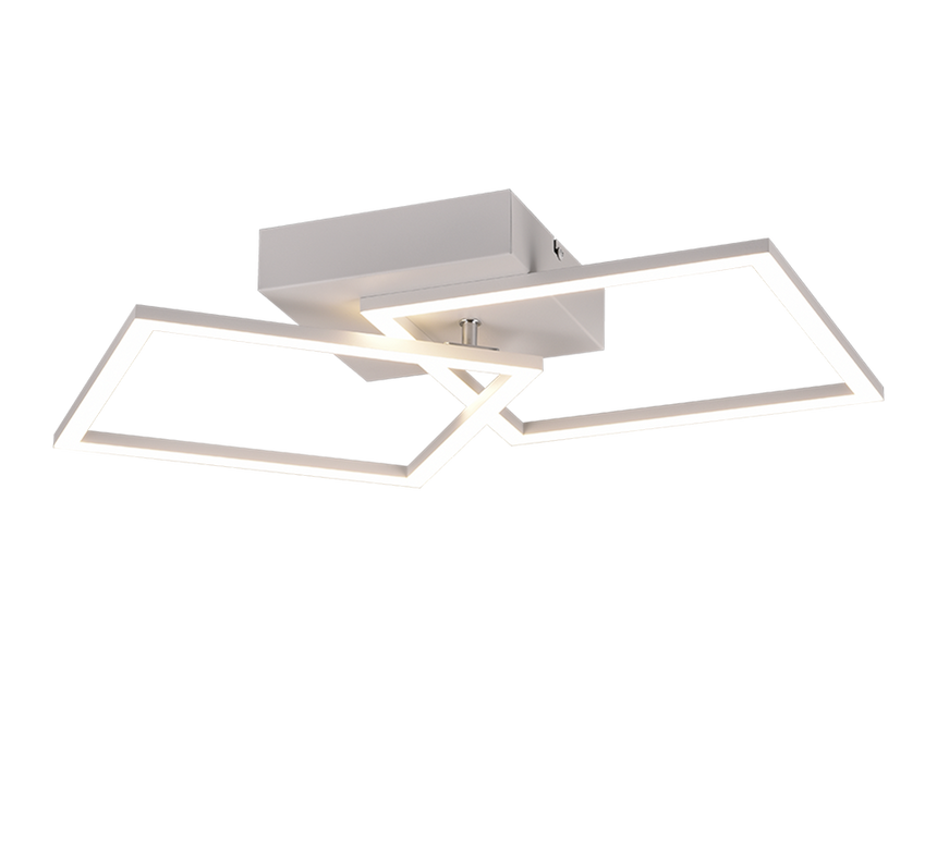 Plafón de techo Trio Trail LED blanco mate 4000K 60cm R64492131