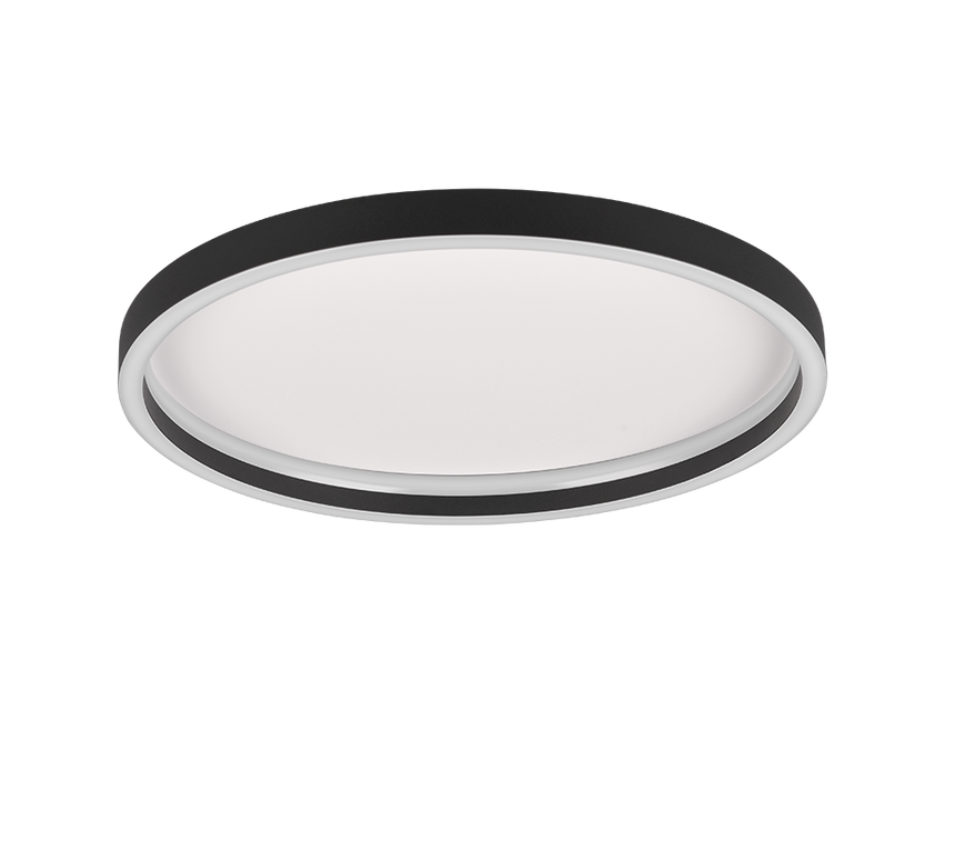 Plafón de techo Trio Rotonda LED negro mate 3000K Ø35cm R64502132 - vista 3