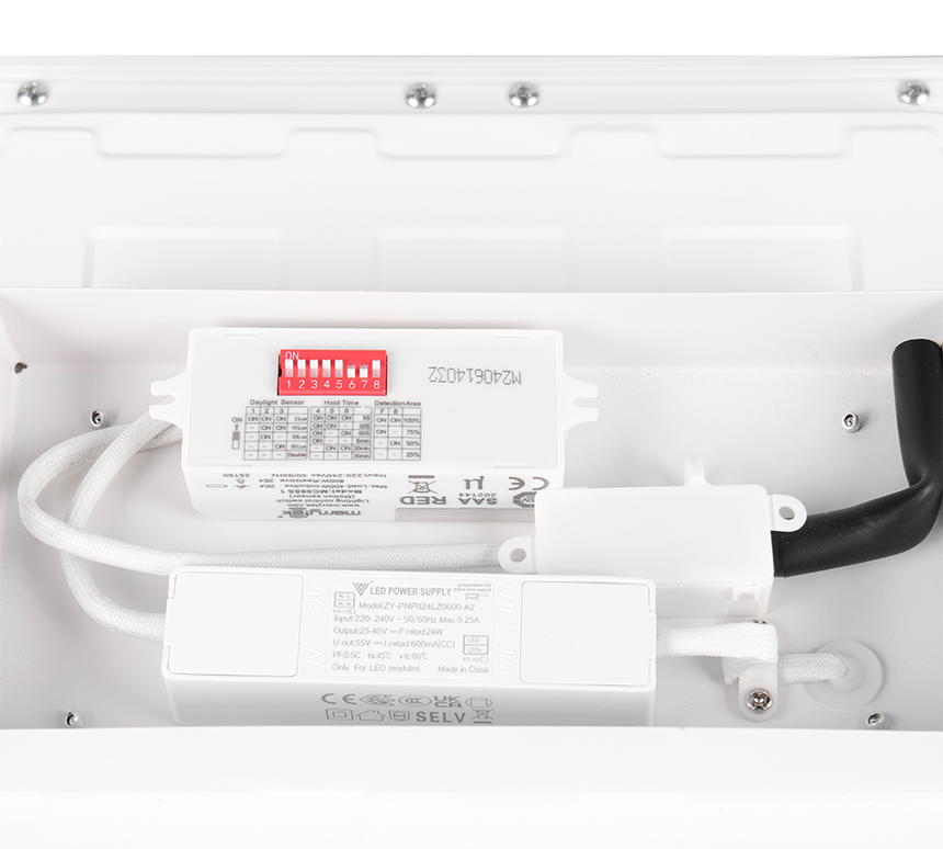 Plafón de techo Trio Sirius LED blanco mate 3000K 29,5cm R64601131