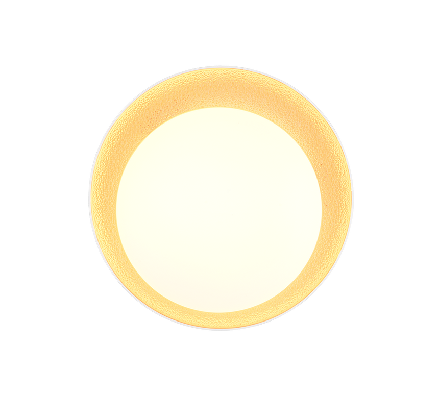 Plafón de techo Trio Aleta LED gold-colored CCT Ø45cm R64611179