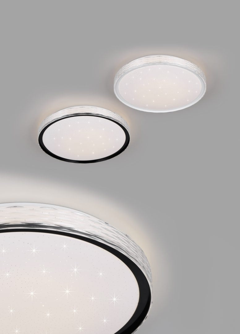 Plafón de techo Trio Varda LED blanco CCT Ø39cm R64811101