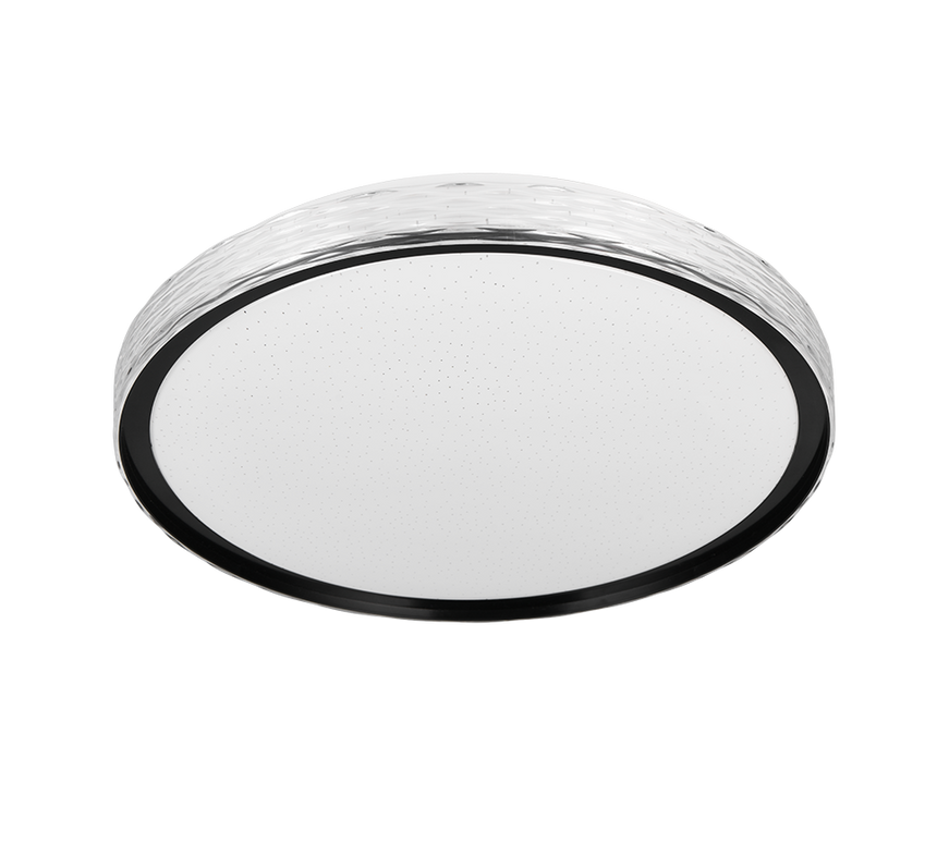 Plafón de techo Trio Varda LED negro CCT Ø39cm R64811102