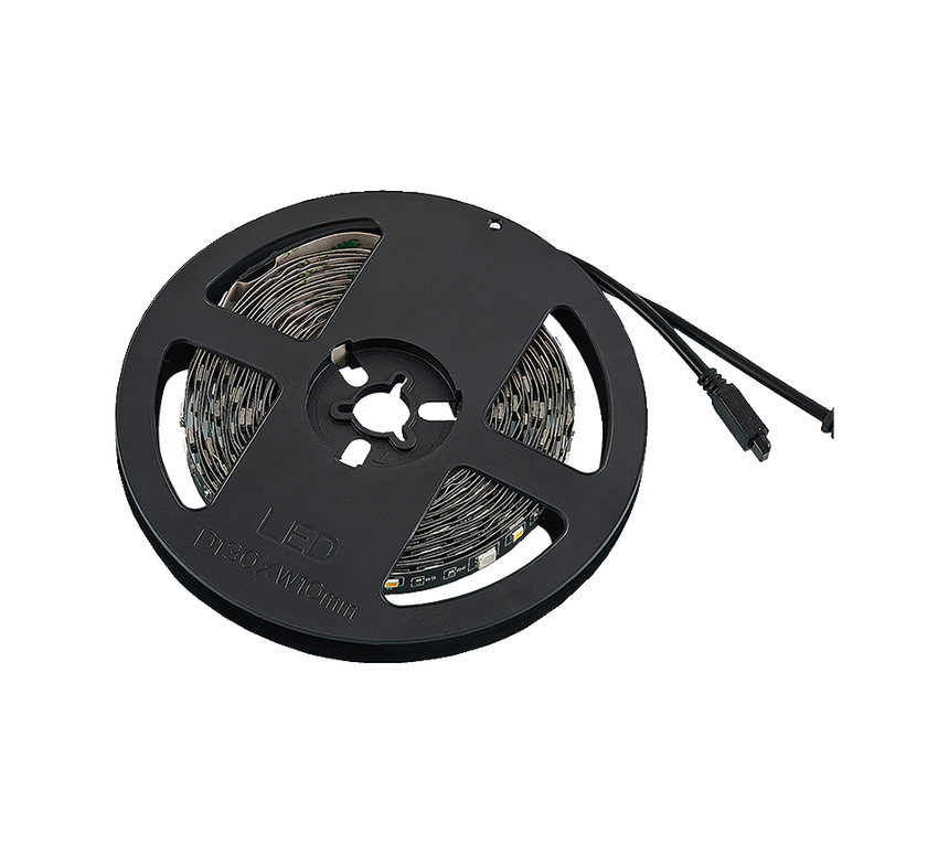 Plafón de techo Trio Grip grande LED negro 3000K 5m R65545102