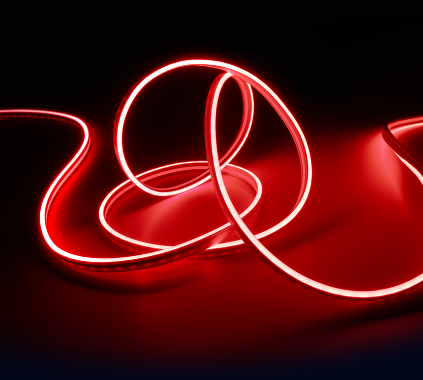 Plafón de techo Trio Neon grande LED blanco 3000K 5m R65585100