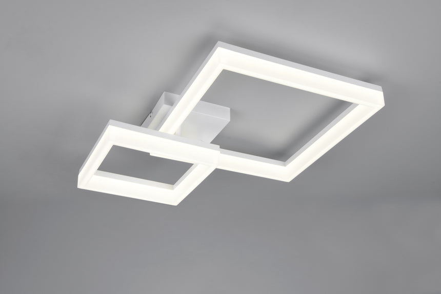 Plafón de techo Trio Camino LED blanco mate 4000K 62cm R65771231