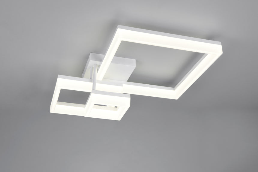 Plafón de techo Trio Camino LED blanco mate 4000K Ø46,5cm R65771331