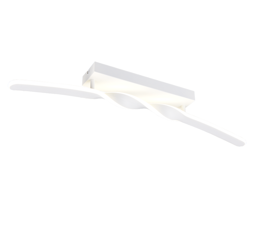 Plafón de techo Trio Ginko LED blanco mate 4000K 79cm R65791131