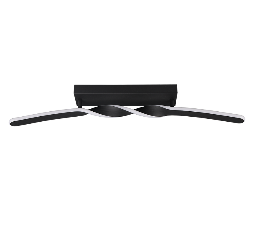 Plafón de techo Trio Ginko LED negro mate 3000K 79cm R65791132 - vista 5