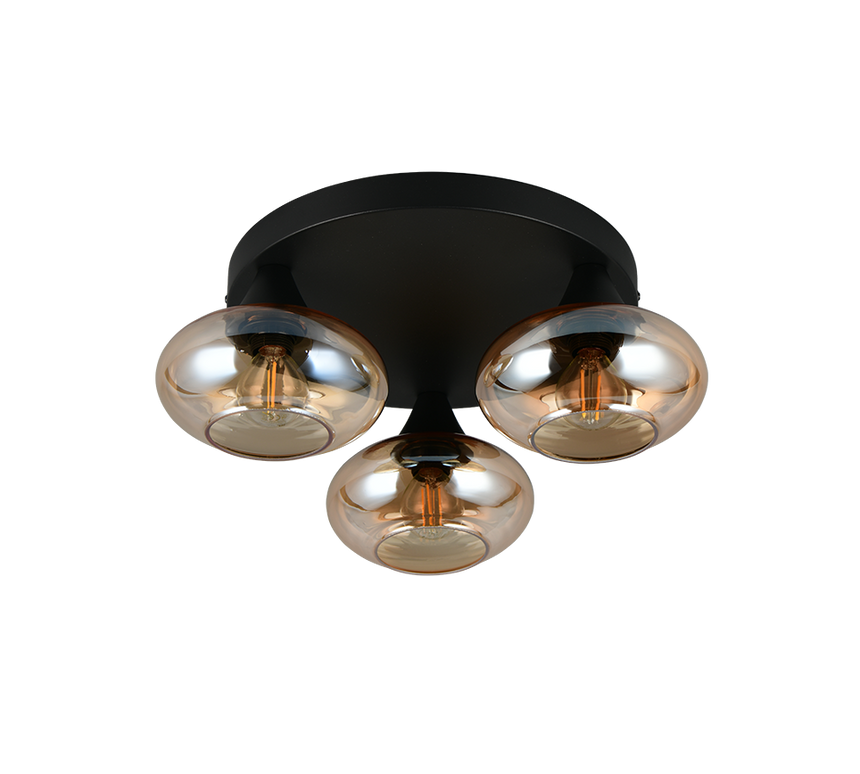 Plafón de techo Trio Divina LED amber-colored 2700K Ø39cm R66643013