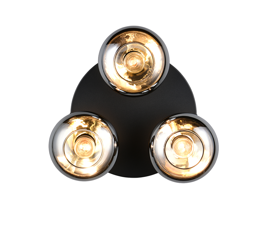 Plafón de techo Trio Divina LED smoke 2700K Ø39cm R66643054