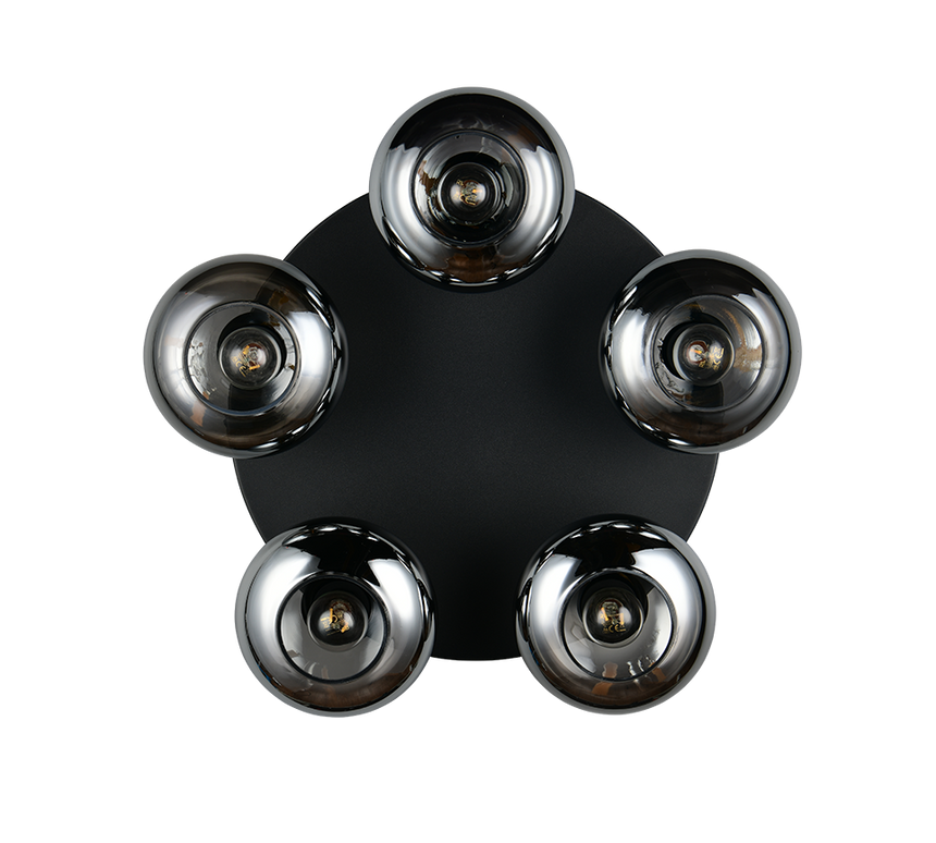 Plafón de techo Trio Divina LED smoke 2700K Ø49cm R66645054