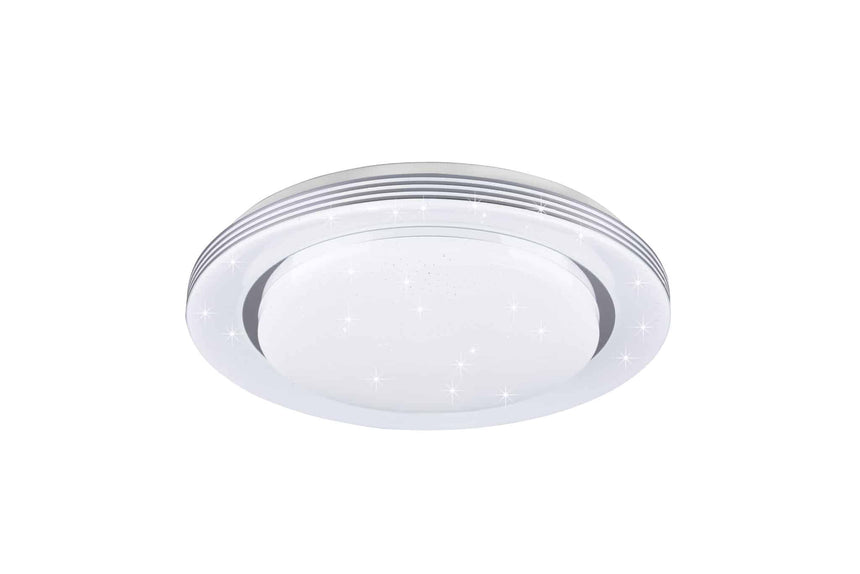 Trio Atria white plastic LED ceiling light R67041900