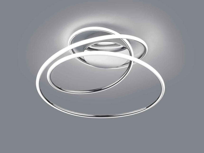 Trio Bologna Plafón LED de metal cromo R67051106