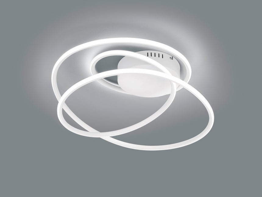 Plafón de techo Trio Bologna estera blanca R67051131