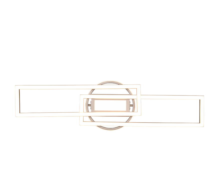 Plafón de techo Trio Twister grande LED níquel mate CCT 90,5cm R67183107