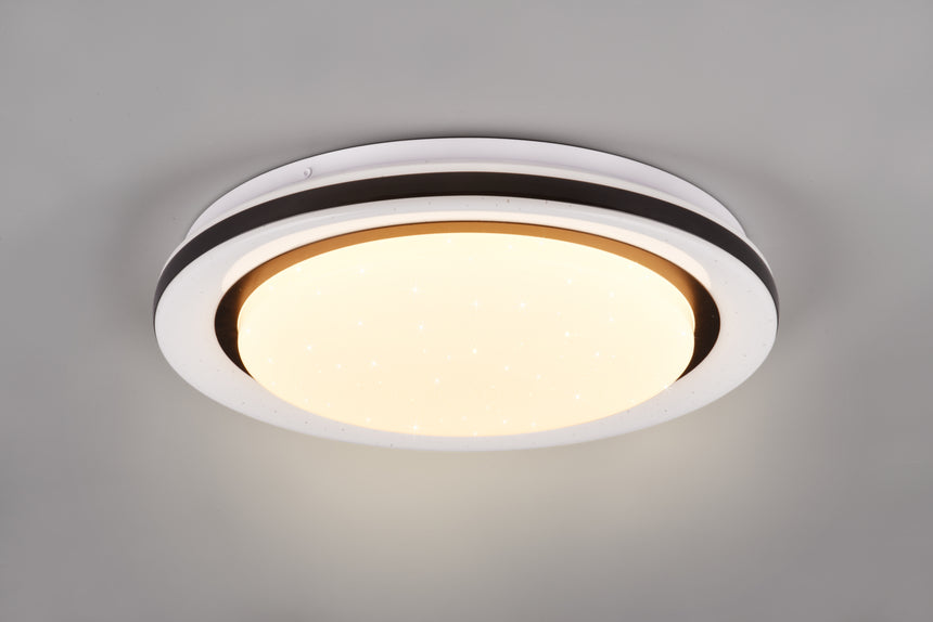 Plafón de techo Trio Cartida LED blanco CCT Ø38cm R67244000