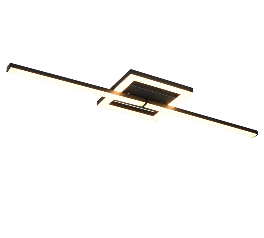 Plafón de techo Trio Viale LED 3000K 54,4cm negro mate — ref. R67303132 (3)