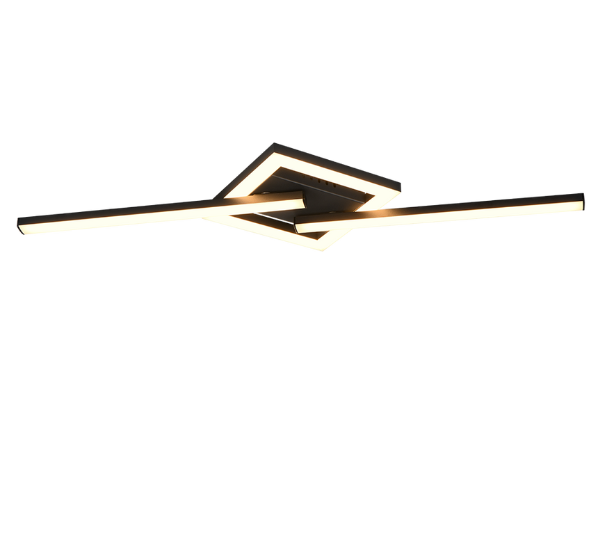 Plafón de techo Trio Viale LED 3000K 54,4cm negro mate — ref. R67303132 (4)