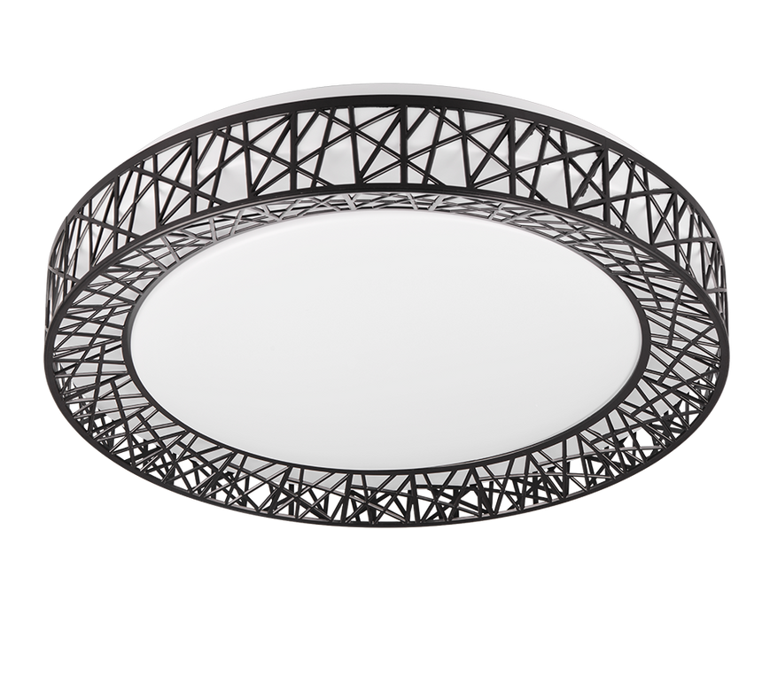 Plafón de techo Trio Cluster LED negro CCT Ø48cm R67321102